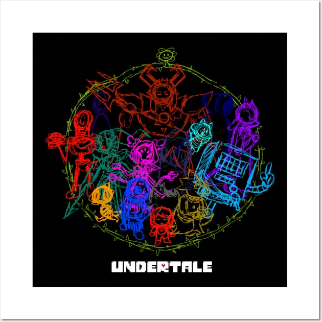 Undertale Wall Art by NickLiStuff